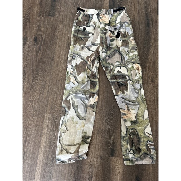 Predator Green Camo Camouflage Cargo Pants Hunting Size Small Adjustable See Des - Picture 7 of 10